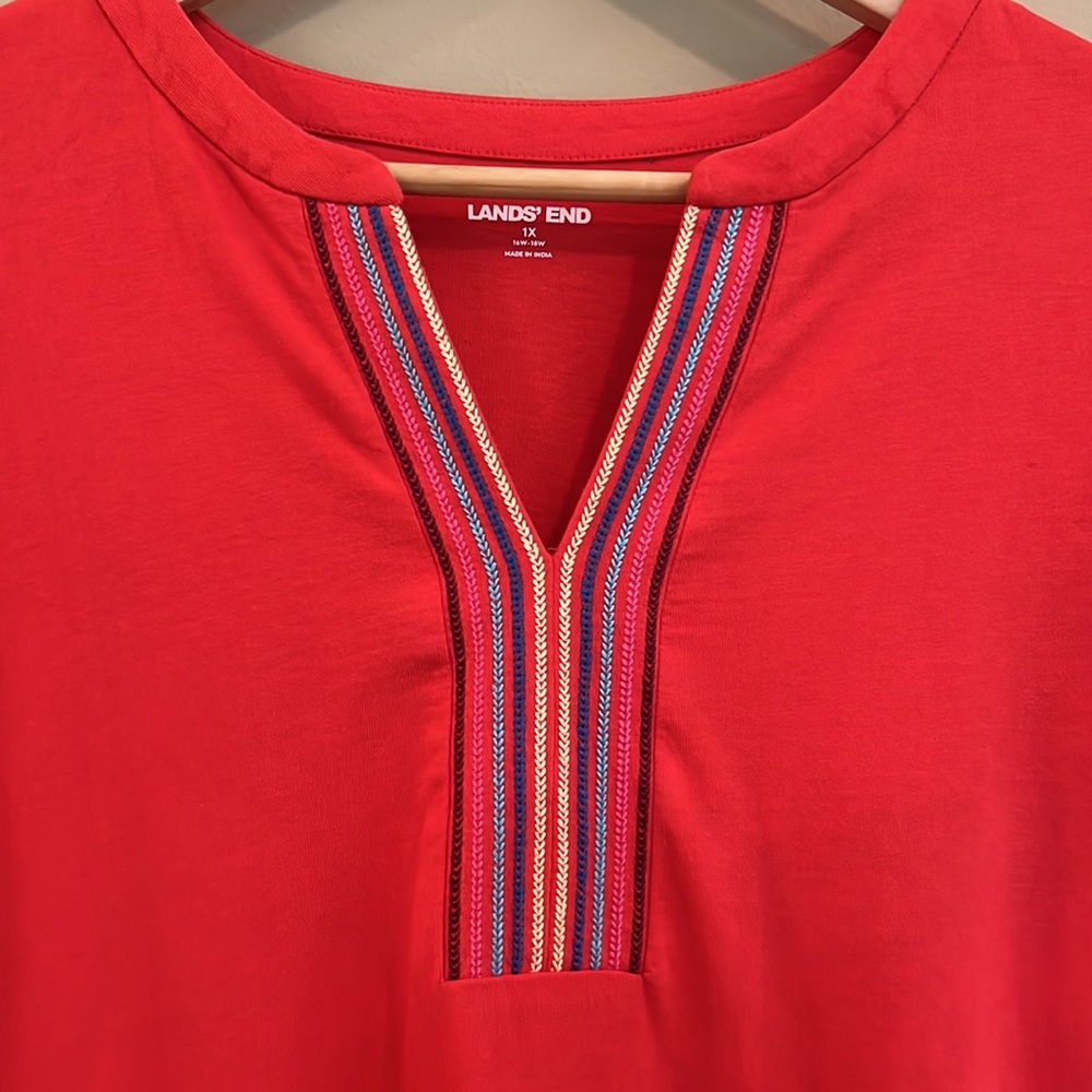 Lands’ End Pullover Cotton Tunic or Dress